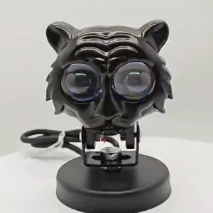 LED Lens Spotlight Dual Color White Yellow Light Tiger Auxiliary Fog Lamp Double Lenses Spotlights