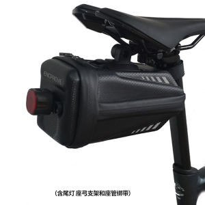Smart Brake Tail Light Bicycle Rear Bag Mountain Bike Road Bike Riding Seat Pack ENCPROVE EP015 Universal Bicycle Bag
