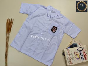 Baju Putih SD Pendek Bahan Elemen