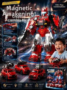 BABYSHOME | Multifunctional Magnetic Transforming Robot Toy
