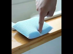 ฟองน้ำล้างจาน ฟองน้ำเนื้อแน่น ฟองน้ำทำความสะอาด 3 ชิ้น/แพ๊ค คละสี