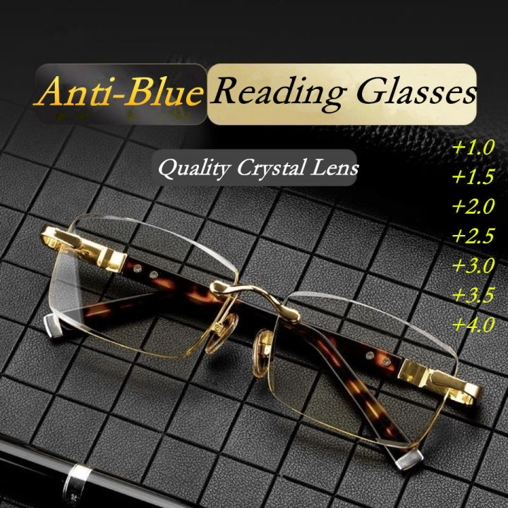 OYKI Reading Glasses Crystal Stone Eyewear Selected Men's