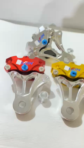 Pala Babi Kaliper 2 Piston 2P Full Cnc + Breket 2P Belakang Pnp Ninja R / Ninja RR/ Ninja 150 / Satria Fu FREE BAUT 2 BIJI
