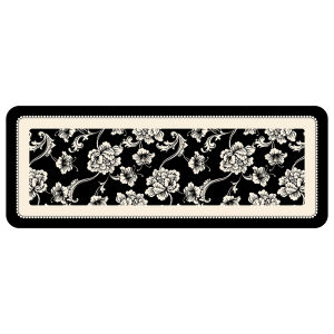 Luxurious French Style Kitchen Floor Mat Lithia Absorbent Mud No Wash Anti Slip Modern Oil Resistant Carpet Digital Printing