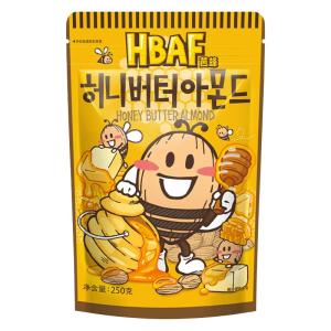 HBAF Bee Honey Butter Pistachios 250g Tom Farm Almonds Dried Fruits Nuts Snacks Shell Not Removed Office Snack Korean Origin