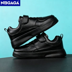 NBGAGA | White Casual Sports Sneakers for Kids Boys Non-slip Lightweight Children’s Walking Shoes Breathable Flat Student Tennis Footwear
