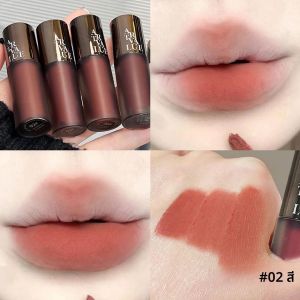 ลิปสติกเนื้อแมทกำมะหยี่ ติดทนนาน ลิปกลอสทินท์ กันน้ำ สีแดงส้มเซ็กซี่ แต่งหน้าสำหรับผู้หญิง ลิปกลอส เครื่องสำอางเกาหลี