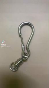 móc khoá đa năng có chống xoắn INOX không rỉ 11cm