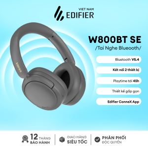 Tai Nghe Chụp Tai Bluetooth EDIFIER W800BT SE | Thời Gian Sử Dụng Đến 45h | Bluetooth 5.4 | Bảo Hành 15 Tháng