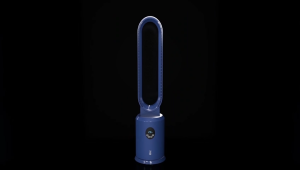 HÒM 40-Inch Remote Controlled Bladeless Tower Fan 6-Meter Airflow HEPA Air Purification DC 3 Speed Settings
