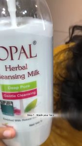 OPAL Lotion Herbal Cleansing Milk Suitable for Face Body and Hands 500 ML