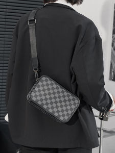 กระเป๋าสะพายข้างผู้ชายแบบลำลอง กระเป๋าสตางค์แฟชั่นสำหรับผู้ชาย กระเป๋าสะพายข้าง PU ขนาดเล็ก กระเป๋าใส่โทรศัพท์มือถือ กระเป๋าสะพายข้างสำหรับการเดินทาง