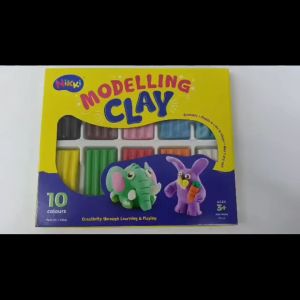 NIKKI 10 colours FUN CLAY MODELLING CLAY (MD-100)