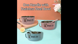 Stainless Steel Bowl with Spoon - Good Life Design Durable & Stylish Perfect for Everyday Use