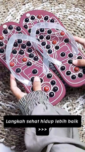 Sandal Jepit EVA Kesehatan Sendal Refleksi Rematik - Sandal Spon Duri