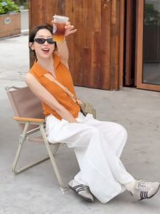 YUEZHONGWEI | Elegant Casual Tank Top Light & Breathable Stretchy Fit For Women Summer