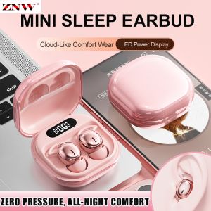 ZNW New MINI Flip Sleeping Earphones Wireless HIFI Sound Quality TWS Bluetooth Headphones Side Sleeping Noise Reduction Headset Mini In-ear Sports Game Delay-free Earbuds