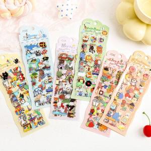 Stickers Punk | Waterproof Adorable Animal Deco Stickers 4 Sheets