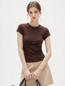 Basic House | Summer Lightweight Breathable Slim Fit Short Sleeve T-Shirt