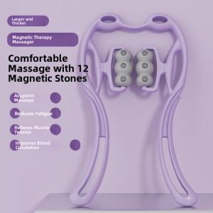Manual Neck Massager Roller Multifunctional Cervical Spine Shoulder Back Massager Home Use Neck Clamp Massage Equipment
