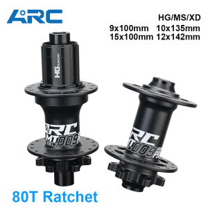 Arc | ARC 80T MTB Hub 32 Holes Disc Brake Bike Bicycle Hub HG XD MS QR/Axle Sealed Bearing Hub Ratchet Structure 8 9 10 11 12 Speed