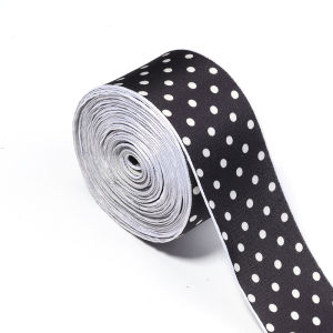 40mm Chấm Bi In Hình Satin Ruy Băng 3-Yards/Lô Đồ Trang Trí Handmade Đảng Hộp Quà Tặng Trang Trí May Mặc Tiếp Liệu 100% Polyester