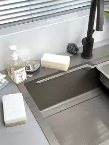 YissTiee Kitchen Household Inclined Draining Tray Stainless Steel Storage Rack