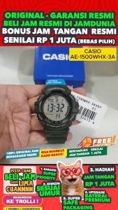 CASIO ORIGINAL - CASIO AE-1500WHX-3AVDF - MEN LA - Resin - Jam dunia JD18ST # Jam Tangan Pria Jam Pria Jam Tangan Anti Air + CASIO AE 1500WHX 3A AE-1500WHX 1500 WHX AE1500 AE-1500 AE1500WHX AE-1500 $ RS