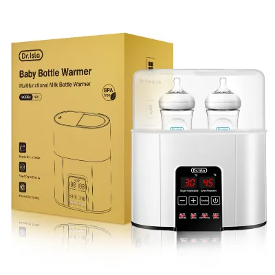 Dr.Isla N20 Electric Milk Bottle Warmer Heater Bottle Steam Sterilizer Food Warmer Easy To Use Sterilizer Bottle High Capacity Electric Steam Sterilizer Milk Powder Heater Sterilizer Milk Bottle Heating Bottle Sterilizer For Baby English Panel