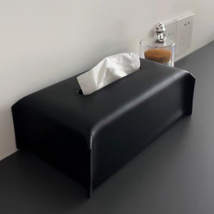 เรียบง่าย หนัง กล่องกระดาษทิชชู่สำหรับห้องนั่งเล่น ความรู้สึกหรูหรา เชือกรูด กล่องกระดาษเช็ดมือ กล่องกระดาษเช็ดปากสไตล์ฝรั่งเศสหรูหรา สำหรับใช้ในครอบครัว