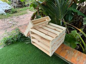 พาเลทไม้เล็กขนาดกว้าง50cmยาว50cmสูง11cm/1พาเลท=200บาท