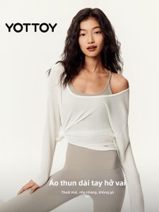 YOTTOY | Yoga Exercise Loose Off Shoulder T-Shirt