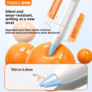 Anti-Slip Wear-Resistant Silent Dual-Damping Pen Tip Cover for Apple Pencil