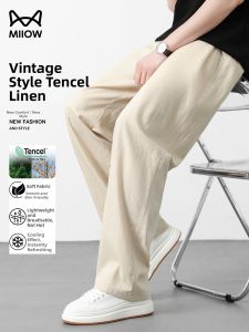 MiiOW | Flax Summer Light Weight Loose Fit Nine Tenths Pants