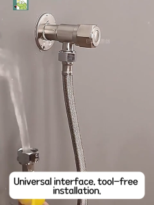 G1/2 Multi-Function Basin Toilet Outlet Pipe Hot & Cold Faucet Flexible Hose Premium Brass Connector Thickened 304 Anti-Rust & Explosion-Proof Multi-Size Water Heater Inlet Pipe