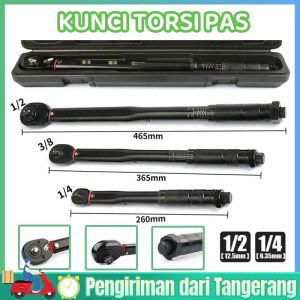 Torsi Preset Torsi Kunci Pas Drive Alat 5-210 Nm Positif Negatif Dua Arah Penyesuaian Kunci Pas Perbaikan Otomatis Alat Tangan