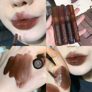 Cappuvini Magma Chocolate Lip Gloss Low Saturation Brown Student Style Mirror Surface Water Light Glass Lip Balm for Women