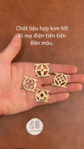 Mác Logo Túi Chân Kẹp Hợp Kim Xi Mạ Điện - Mác Kim Loại Họa Tiết Trang Trí Túi Ví Balo Handmade DIY