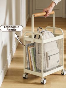 QINQI | Desk Under Storage Box Mobile Bookshelf Organizer