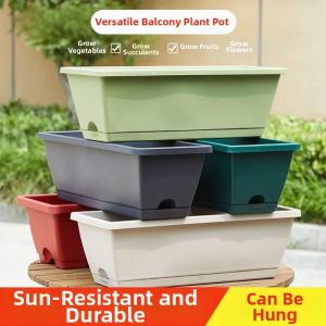 ZHUOLESHI | Rectangular Long Slim Planting Pot