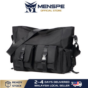MENSPE Men Shoulder Bags Messenger Bag Cross Body Bags Waterproof Fashion Bag Large Capacity Sling Bags Simple Casual Sport Street Bag for Student Teenager