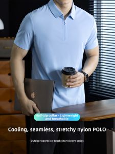 PERDONTOO | Coolness Invisible Ice Silk Spandex Polo Shirt