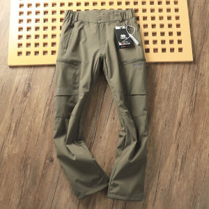 Quần Ống Đứng Dày Lót Lông Cừu Chống Gió Chống Thấm Nước Cho Nam Mùa Đông Quần Ống Rộng Thời Trang Thành Thị