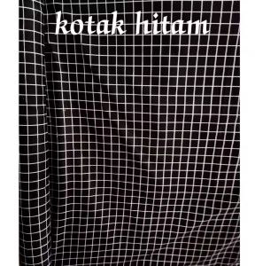 Kain Kotak Hitam Meteran Murah Lebar 240 Grosiran Dan Eceran Untuk Bahan Seprai Celana Baju