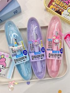 Sanrio Pen Click Steel Practice Writing Ink Cartridge Replaceable Time Space Cabin Small Door Student Grade Three Special Use Pen