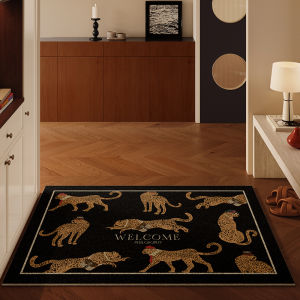 Serengeti Vintage Style Thread Loop Floor Mat Anti Slip Wear Resistant Door Mat Retro High End Entrance Foot Pad Home Use