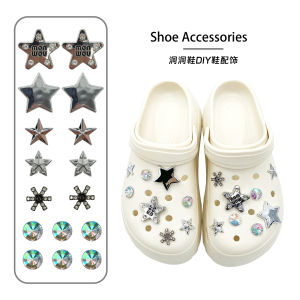 Crocs Jibbitz Charms Diamond Studded Crystal Shoe Buckles Pearl Shoe Chains Dazzling Starry Sky Diamond Shoe Buckle Decorations for Crocs