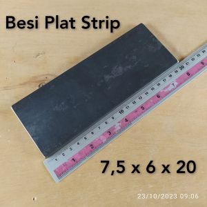 Besi Plat Lebar 75 cm Tebal 6 mm Panjang 20 cm