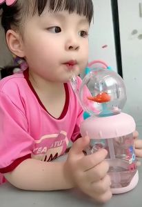 Gelas Botol Minum anak 220ML BPA FREE Bahan Tritan Botol air mancur Gelas Air Minum Anak