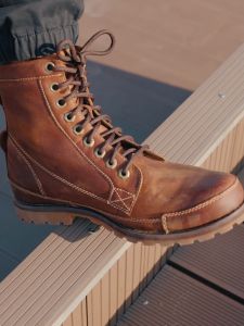 Timberland Mens Earthkeepers 6-inch Icon Leather Boots (Brown)